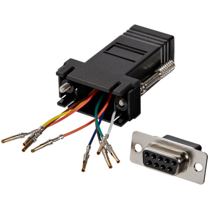 StarTech.com GC98FF - Adaptador Conversor Modular DB9 Serie a RJ45 Hembra a Hembra