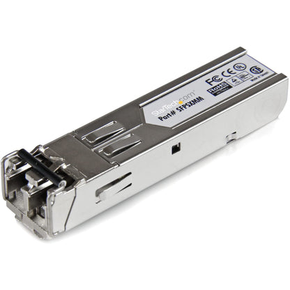 StarTech.com MSA Uncoded Compatible SFP Module - 1000BASE-SX - 1GbE Multi Mode Fiber (MMF) Optic Transceiver - 1GE Gigabit Ethernet SFP - LC 550m - 850nm - DDM (SFPSXMM