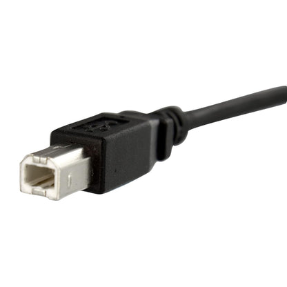 StarTech.com USBPNLBFBM3 3 ft Panel Mount USB Cable B to B, F/M, Panel Mount USB Extension USB-B Female to USB-B Male Adapter Cable, USB-B (F) Port, Black