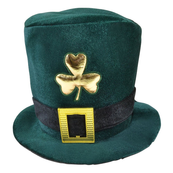 Bristol Novelty BH398 Velvet Irish Hat, Unisex-Adult, Green, One Size