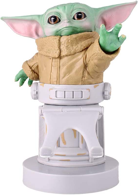 Cable Guys - Star Wars Mandalorian The Child Gaming Accessories Holder & Phone Holder for Most Controller (Xbox, Play Station, Nintendo Switch) & Phone
