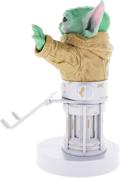 Cable Guys - Star Wars Mandalorian The Child Gaming Accessories Holder & Phone Holder for Most Controller (Xbox, Play Station, Nintendo Switch) & Phone