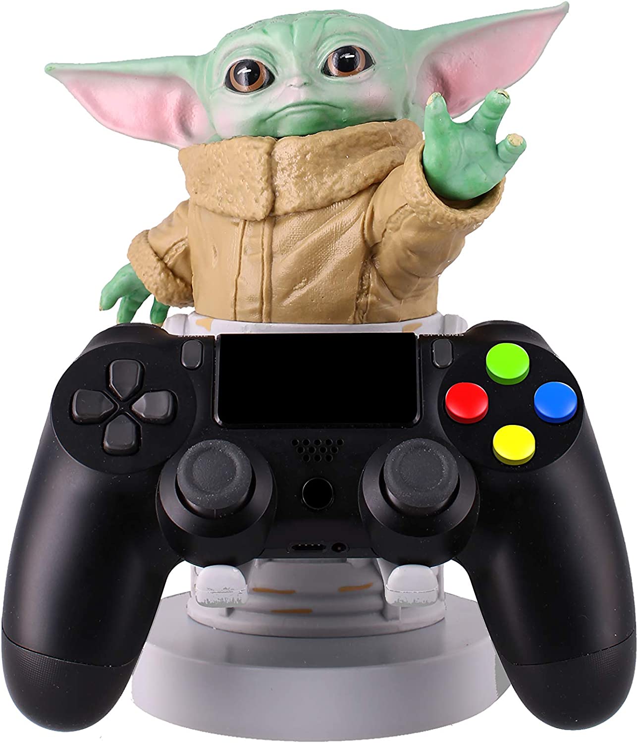 Cable Guys - Star Wars Mandalorian The Child Gaming Accessories Holder & Phone Holder for Most Controller (Xbox, Play Station, Nintendo Switch) & Phone