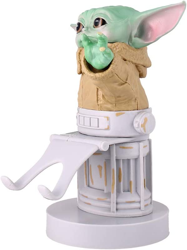 Cable Guys - Star Wars Mandalorian The Child Gaming Accessories Holder & Phone Holder for Most Controller (Xbox, Play Station, Nintendo Switch) & Phone
