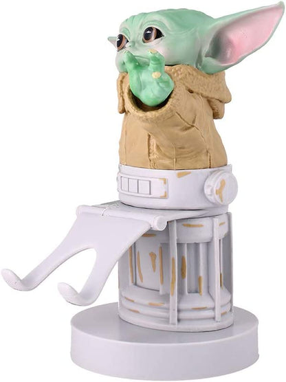 Cable Guys - Star Wars Mandalorian The Child Gaming Accessories Holder & Phone Holder for Most Controller (Xbox, Play Station, Nintendo Switch) & Phone