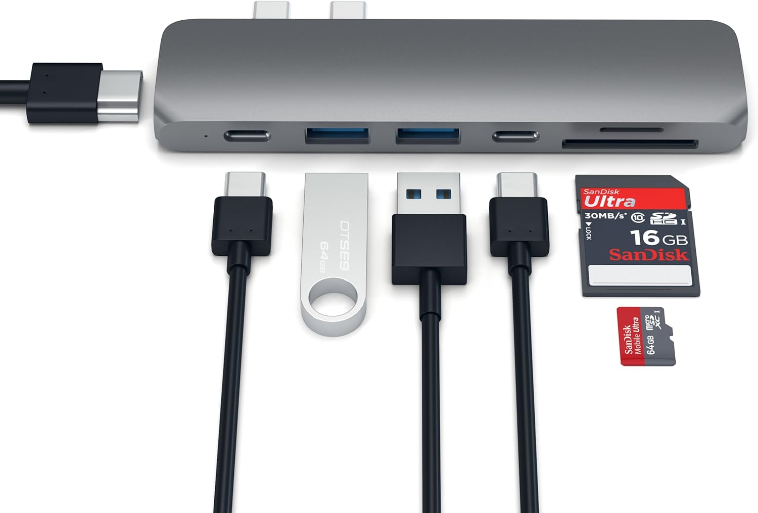 Satechi Type-C Pro Hub 4K Hdmi Sp Grey