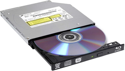 Hitachi-LG BU40N Internal UHD Blu-Ray/DVD Drive/Burner, Slim 9.5 mm Rewriter for Laptop, Desktop PC, Windows 10 Compatible, Ultra HD 4K Playback, M-Disc Support (Bare Drive