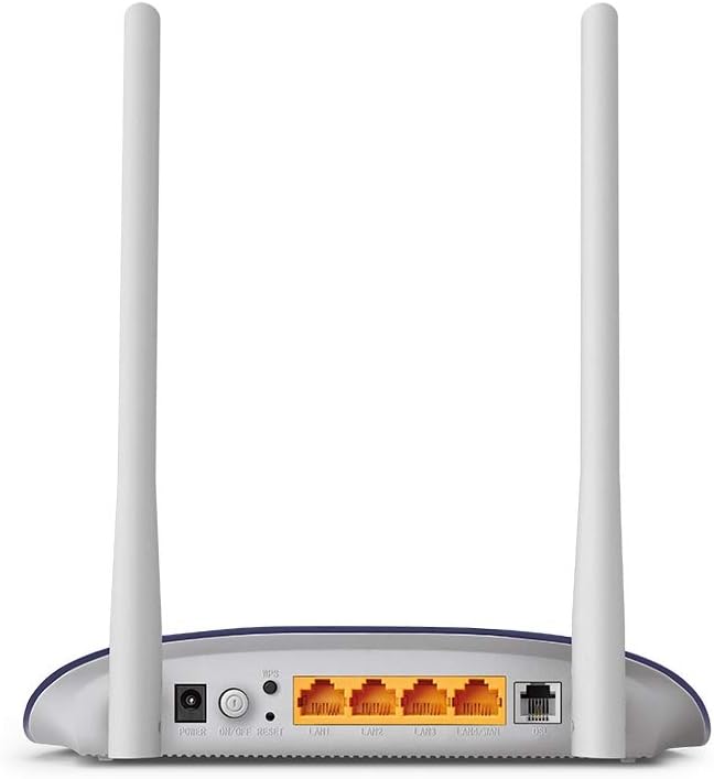 TP-Link 300 Mbps Wireless N VDSL/ADSL Modem Router, Single-Band, Broadband Speed Up To 100 Mbps, Versatile Connectivity, 4x Fast Ports, TP-Link Tether App, Easy setup (TD-W9960