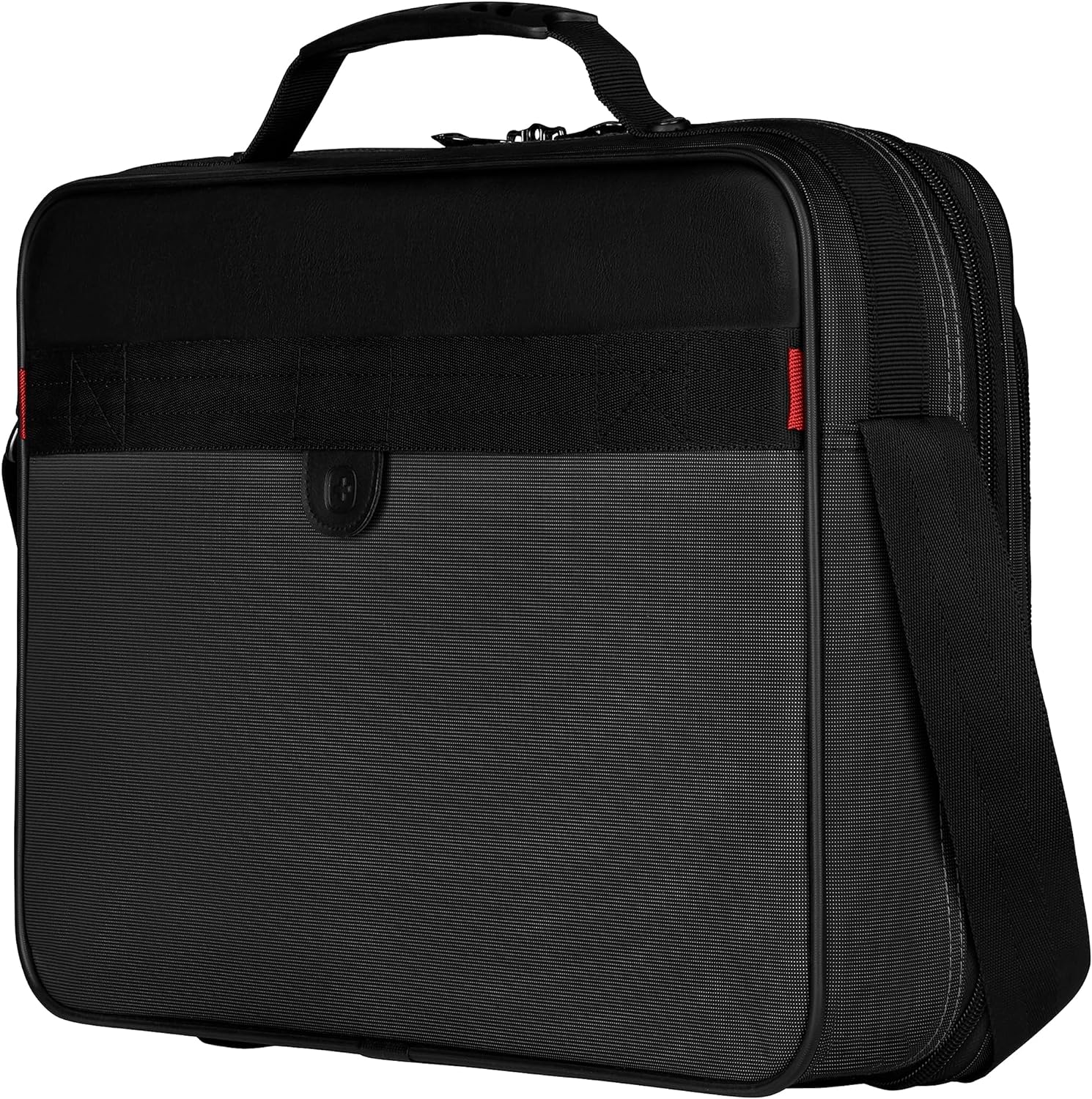 Wenger 600646 INSIGHT 16 Inch Laptop Case, Airport-Friendly Case with iPad/Tablet/eReader Pocket in Grey (10 Litre
