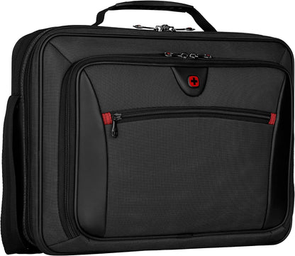 Wenger 600646 INSIGHT 16 Inch Laptop Case, Airport-Friendly Case with iPad/Tablet/eReader Pocket in Grey (10 Litre