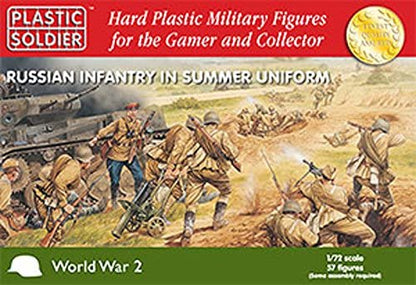Plastic Soldier Russian Infantry in Summer Uniform 1/72nd Miniature, Multicolor