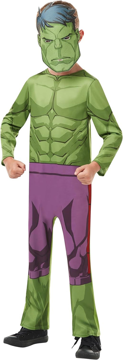Rubie's Official Marvel Avengers Hulk Classic Childs Costume, Kids Superhero Fancy Dress