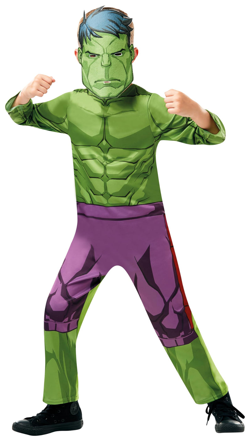 Rubie's Official Marvel Avengers Hulk Classic Childs Costume, Kids Superhero Fancy Dress