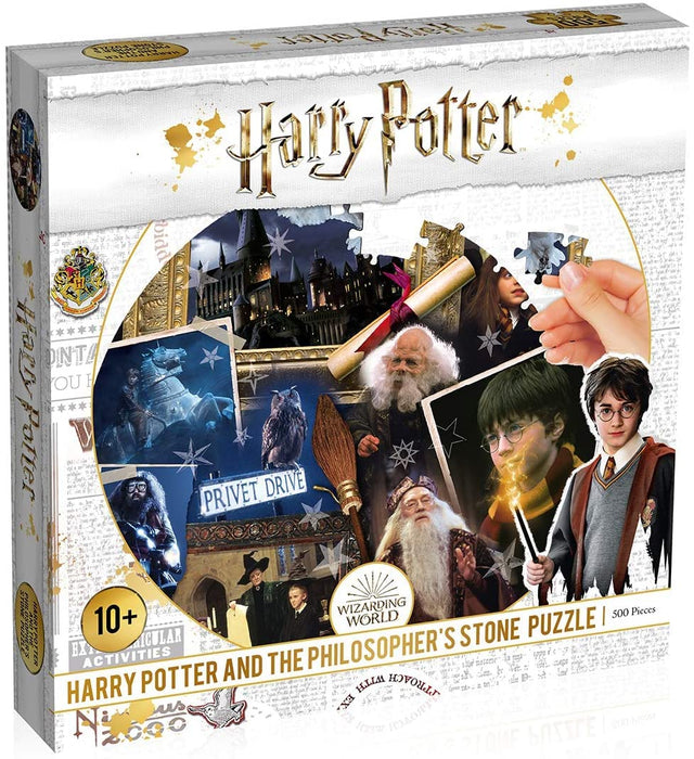 Winning Moves Games Harry Potter Puzzles Philosopher's Stone 500 Piece Jigsaw Puzzle (WM00370-ML1-6