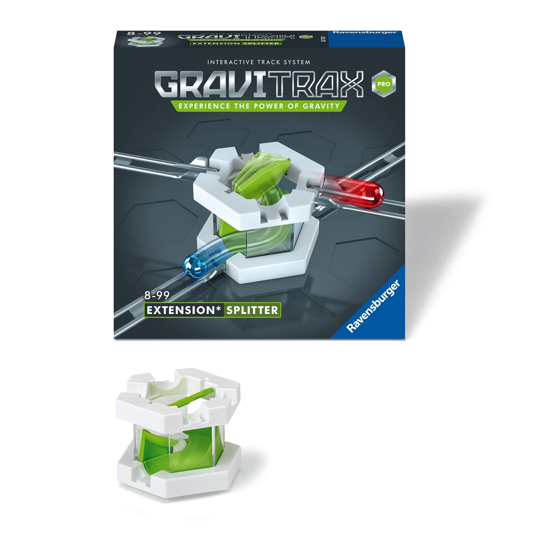 Ravensburger GraviTrax PRO Vertical Splitter - Add On Extension Accessory Marble Run and Construction Toy For Kids Age 8 Years Up - STEM