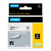 DYMO Rhino Industrial Heat-Shrink Cable Label Tubes 12mm x 1.5m Black Print on White for Rhino Label Makers
