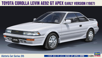 Hasegawa HC36 1/24 Toyota Corolla Levin EA92GT Apex Modellbau, Mehrfarbig