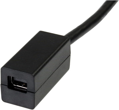 StarTech.com 6in (15cm) DisplayPort to Mini DisplayPort Cable - 4K x 2K UHD Video - DisplayPort Male to Mini DisplayPort Female Adapter Cable - DP to mDP 1.2 Monitor Extension Cable (DP2MDPMF6IN