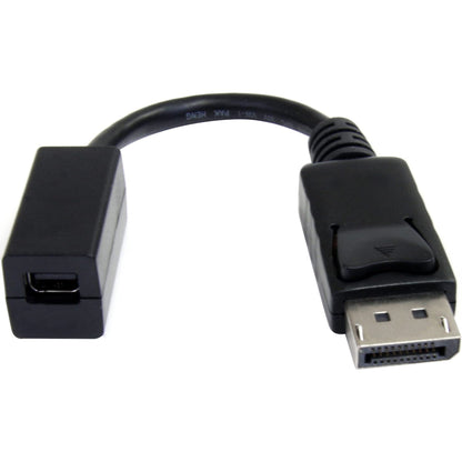 StarTech.com 6in (15cm) DisplayPort to Mini DisplayPort Cable - 4K x 2K UHD Video - DisplayPort Male to Mini DisplayPort Female Adapter Cable - DP to mDP 1.2 Monitor Extension Cable (DP2MDPMF6IN