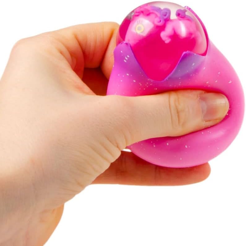 stress ball 6 cm purple/pink