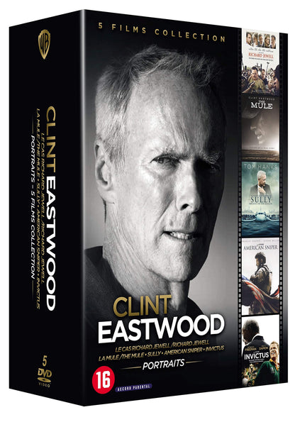 Clint Eastwood - Portraits - 5 Films Collection : Le Cas Richard Jewell + La Mule + Sully + American Sniper + Invictus