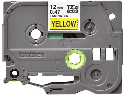 Brother - Labels - Laminated Tape - Black, Yellow - Roll (1.2 cm) - 1 pcs.