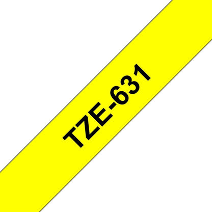 Brother - Labels - Laminated Tape - Black, Yellow - Roll (1.2 cm) - 1 pcs.