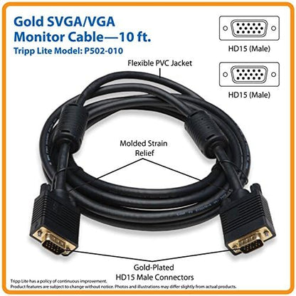 10Ft Vga Coax Monitor Cable