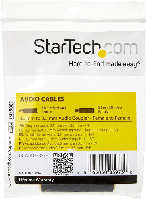 3.5 Mm To 3.5 Mm Audio Coupler Female To Female