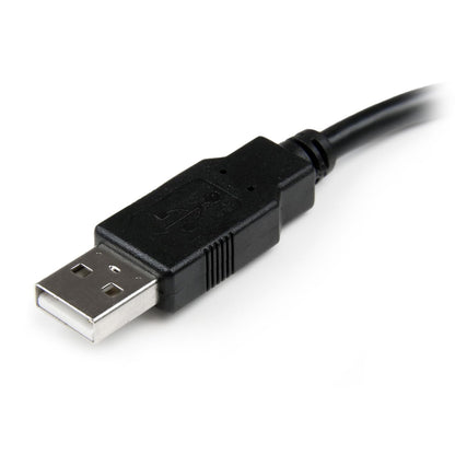 StarTech.com 6in USB 2.0 Extension Adapter Cable A to A - M/F - USB extension cable - USB (M) to USB (F) - USB 2.0 - 5.9 in - black (USBEXTAA6IN