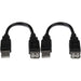 StarTech.com 6in USB 2.0 Extension Adapter Cable A to A - M/F - USB extension cable - USB (M) to USB (F) - USB 2.0 - 5.9 in - black (USBEXTAA6IN