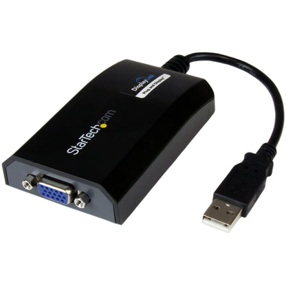 StarTech.com USB to VGA Adapter - 1920x1200 - External Video & Graphics Card - Dual Monitor - Supports Mac & Windows and Mirror & Extend Mode (USB2VGAPRO2
