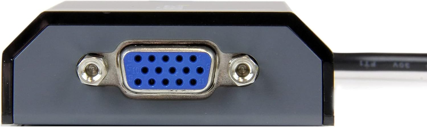 StarTech.com USB to VGA Adapter - 1920x1200 - External Video & Graphics Card - Dual Monitor - Supports Mac & Windows and Mirror & Extend Mode (USB2VGAPRO2