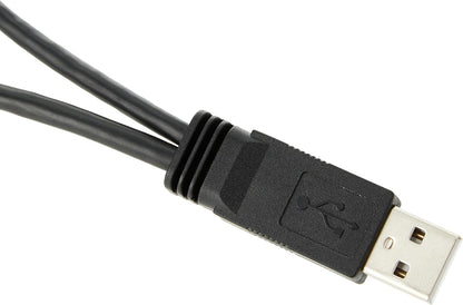StarTech.com 6 ft USB Y Cable for External Hard Drive, USB A to Mini B, USB Cable, USB (M) to Mini-USB Type B (M), USB 2.0, 6 ft, Black