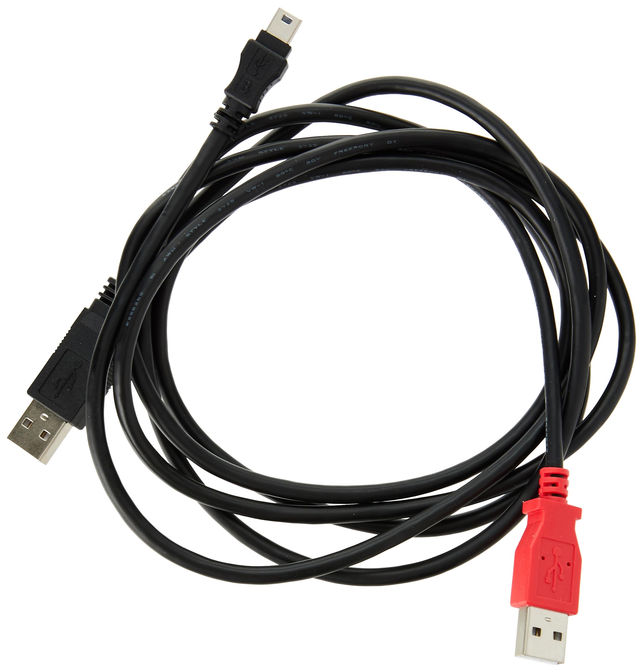 StarTech.com 6 ft USB Y Cable for External Hard Drive, USB A to Mini B, USB Cable, USB (M) to Mini-USB Type B (M), USB 2.0, 6 ft, Black