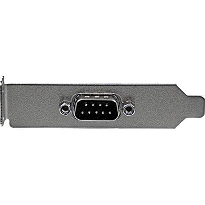StarTech.com PLATE9MLP 9 Pin Serial Male to 10 Pin Motherboard Header LP Slot Plate, Serial Panel, DB-9 (M) to 10 Pin IDC (F), 9.1 Inch, Grey