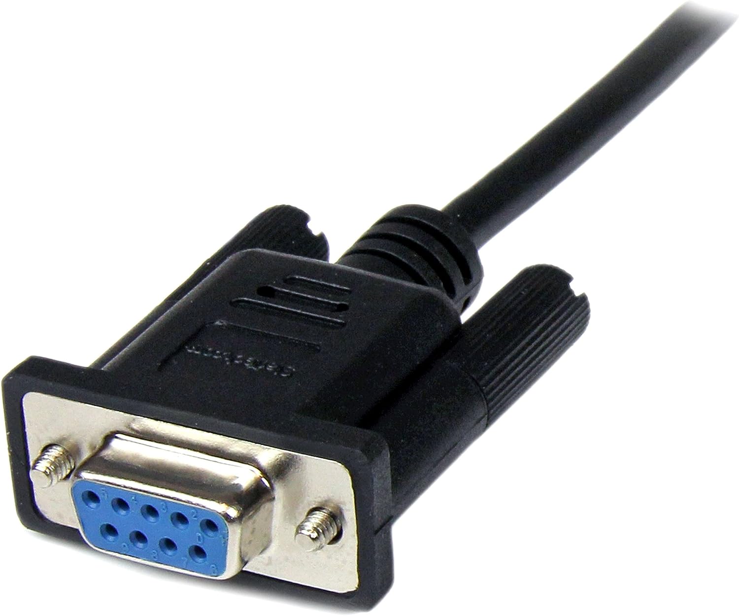 StarTech.com 1 m Black DB9 RS232 Serial Null Modem Cable F/M, DB9 Male to Female, 9 Pin Null Modem Cable, 1x DB9 (M), 1x DB9 (F) - Black