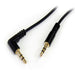 Startech.Com 1 Ft. (0.3 M) Right Angle 3.5 Mm Audio Cable - 3.5Mm Slim Audio Cable - Right Angle - Male/Male - Aux Cable