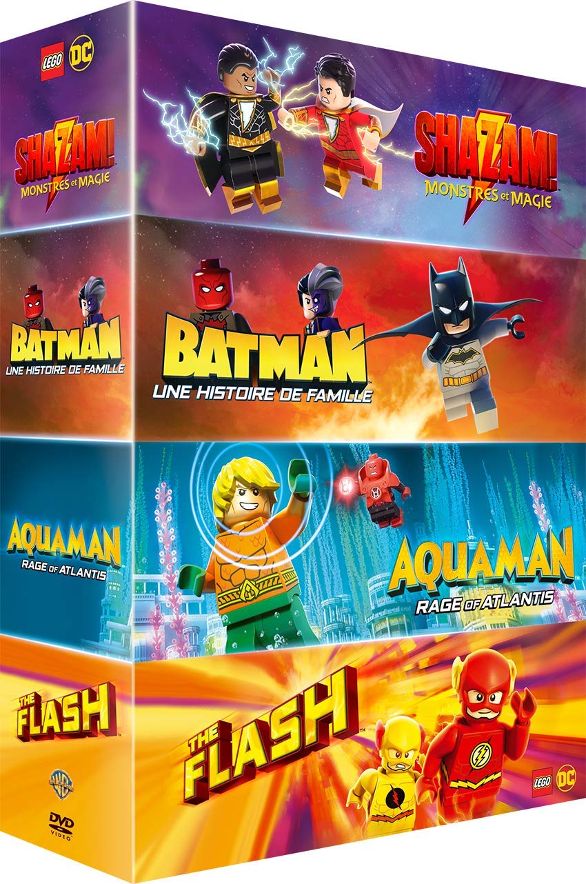 Lego Dc Super Heroes - Shazam! : Monstres Et Magie + Batman : Un Histoire De Famille + Aquaman: Rage Of Atlantis + The Flash