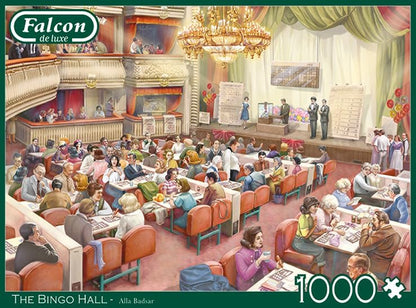 Falcon 11316 The Bingo Hall-1000 Teile Puzzlespiel, Mehrfarben