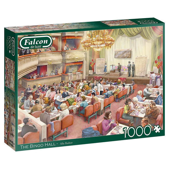 Falcon 11316 The Bingo Hall-1000 Teile Puzzlespiel, Mehrfarben