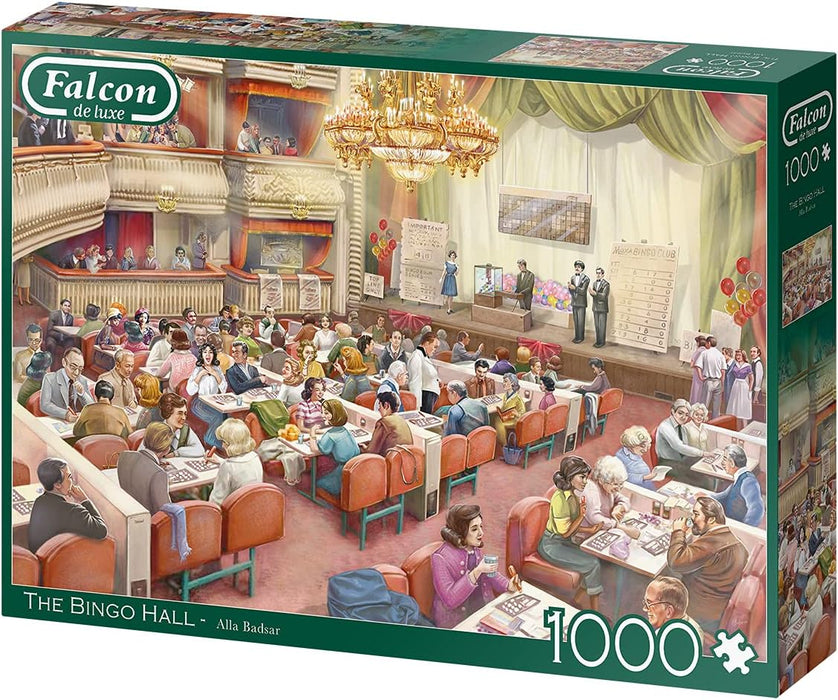 Falcon 11316 The Bingo Hall-1000 Teile Puzzlespiel, Mehrfarben