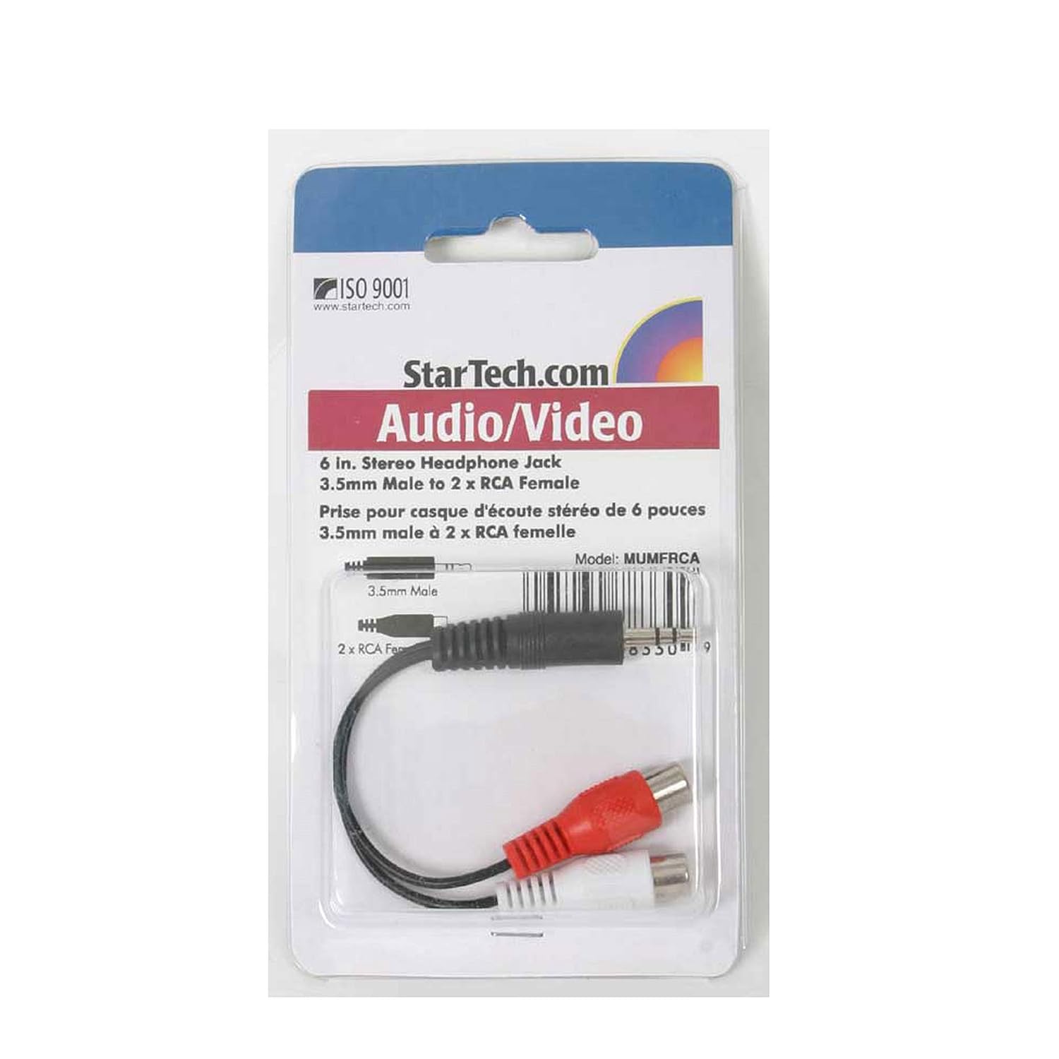 6In Stereo Audio Cable - 3.5Mm Male To 2X Rca Fema