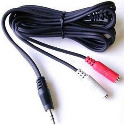 6In Stereo Audio Cable - 3.5Mm Male To 2X Rca Fema
