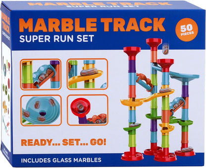 Jugueprive-Marble Track Super Run Set, 45 piezas.