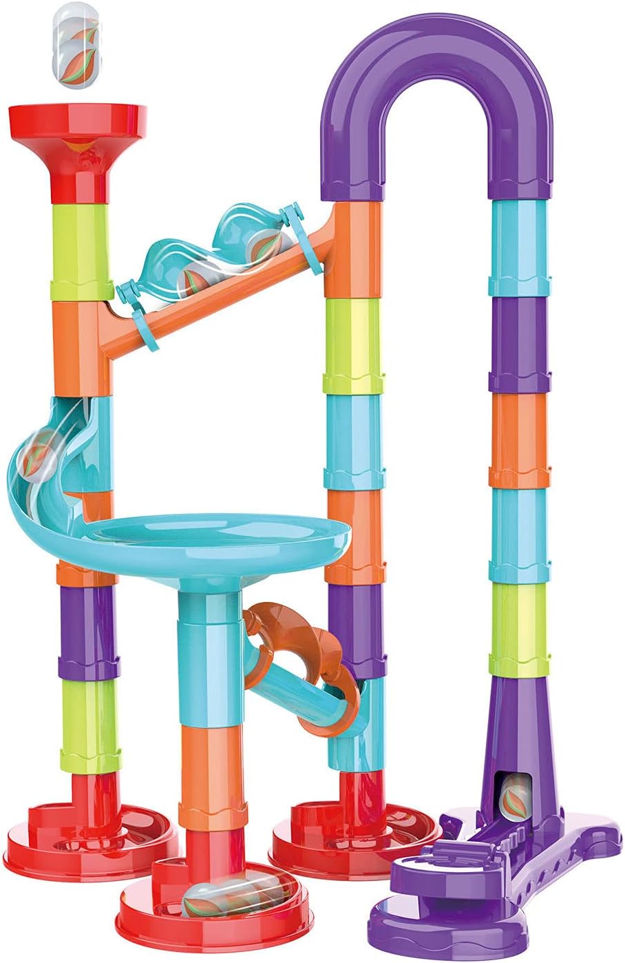 Jugueprive-Marble Track Super Run Set, 45 piezas.
