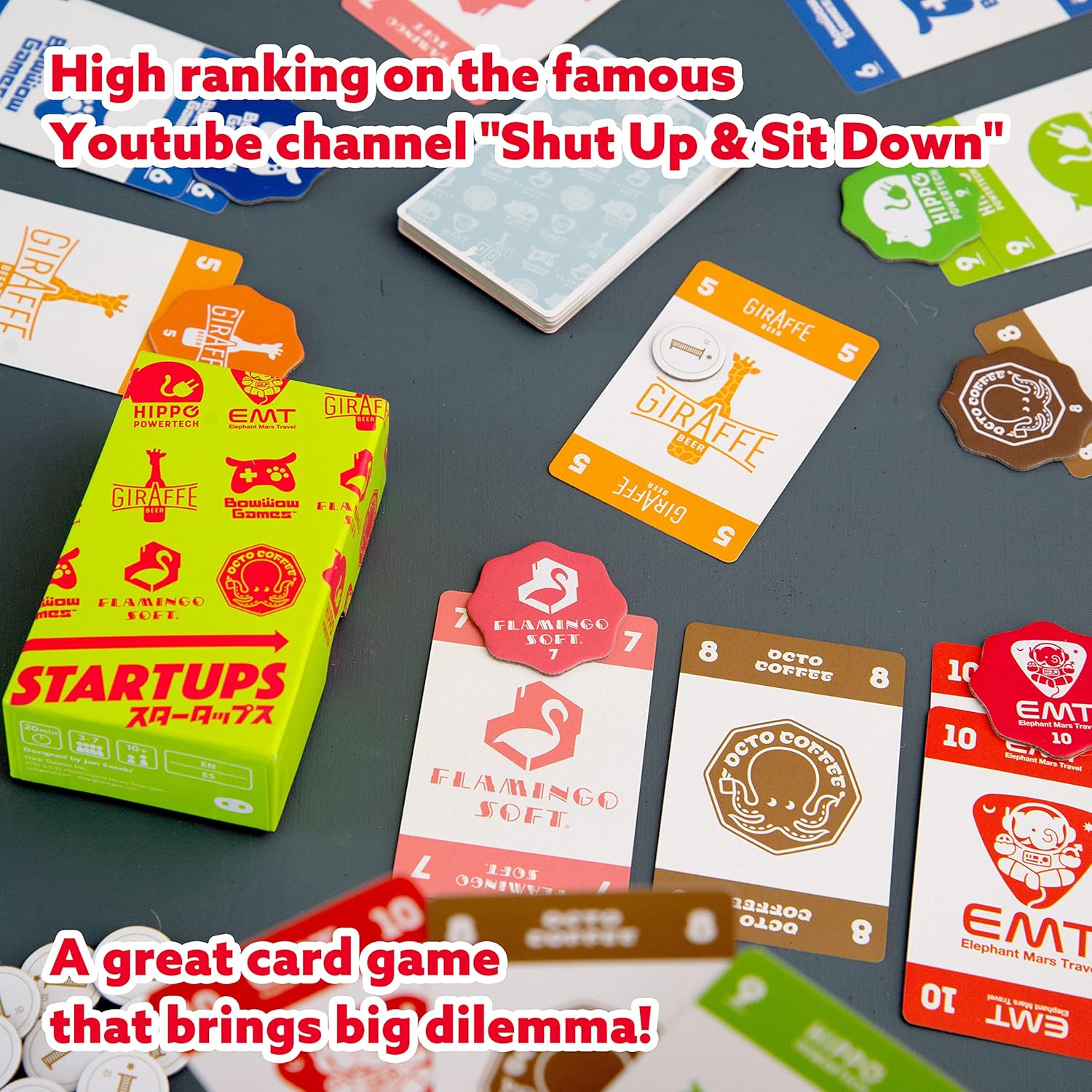 Oink Games "Startups Strategy Game for Adults & Children • Become A Startup Investor • Best for Family Board Games Night • 10 Year Olds +