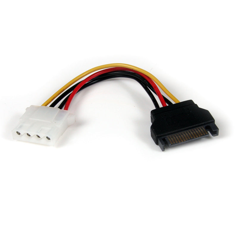 StarTech.com SATA to LP4 Power Cable Adapter - F/M - Power adapter - SATA power (M) to 4 pin internal power (F) - black - LP4SATAFM6IN