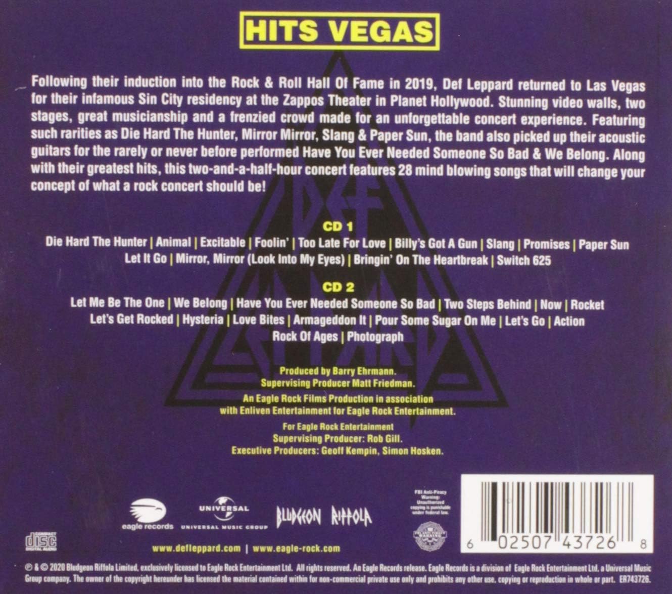 Hits Vegas - Live At Planet Hollywood