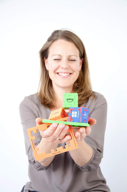 HAPPY HCO300 Original Cardboard Box 3D Puzzle, Pack of 6 , 13x2,6x23 cm